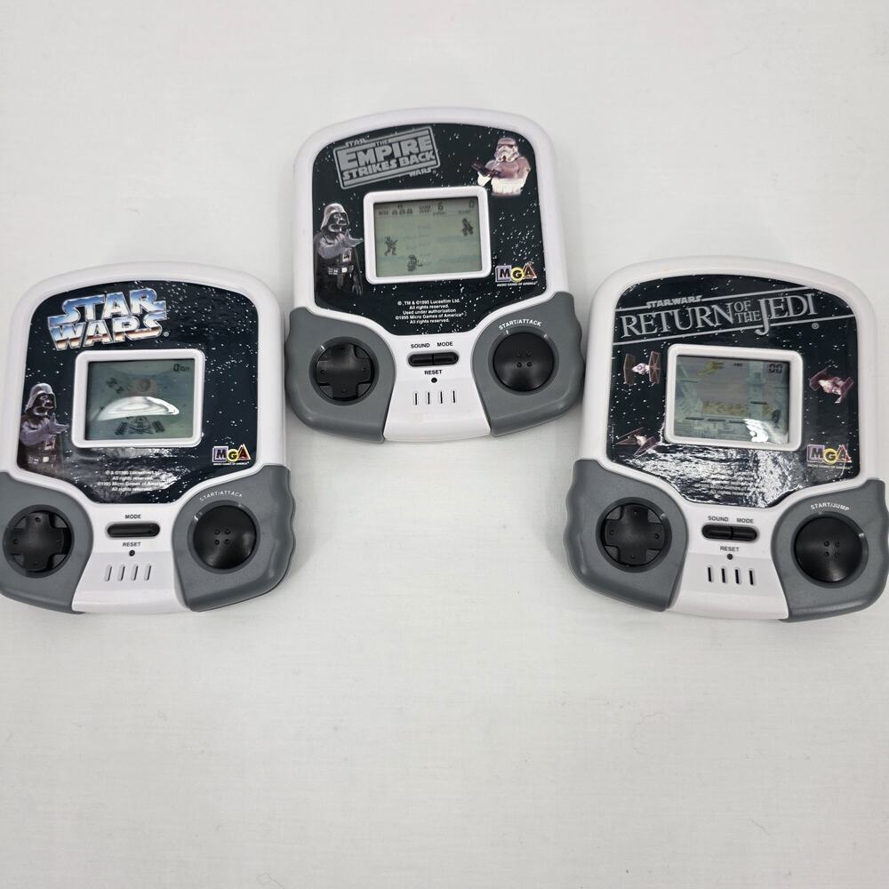 Star Wars LCD Handheld Electronic Game MGA Lot 3 ESB Return of the Jedi Tested